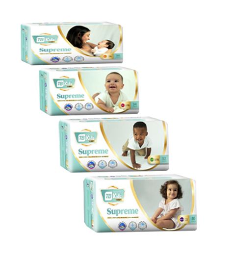 PAÑALES DESECHABLES TB KIDS SUPREME  