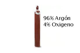 LLENADO DE MEZCLA ARGÓN + 02 (96%-4%) X M3