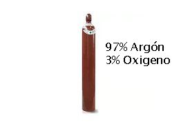 LLENADO DE MEZCLA ARGÓN + 02 (97%-3%) X M3