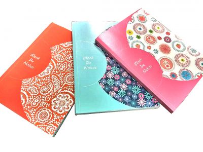 LIBRETA ENCOLADA 17.5X23 CM 192 PAG.