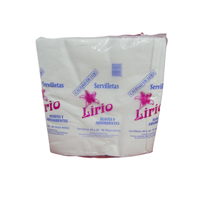 SERVILLETAS LIRIO (40X40)